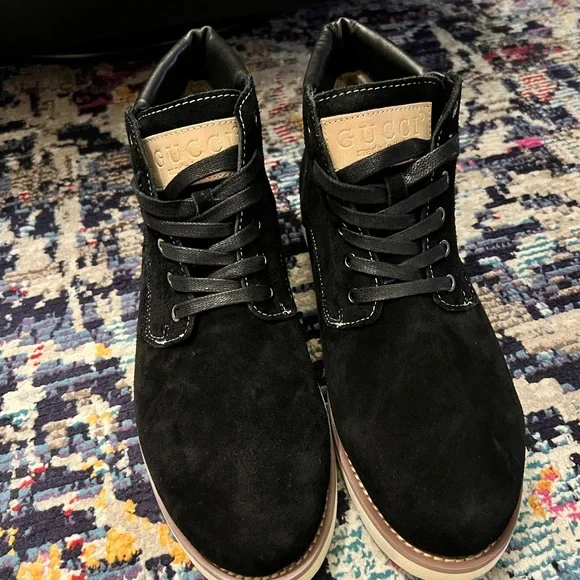 MENS GENUINE LEATHER SUEDE BOOTS - Picture 6 of 6